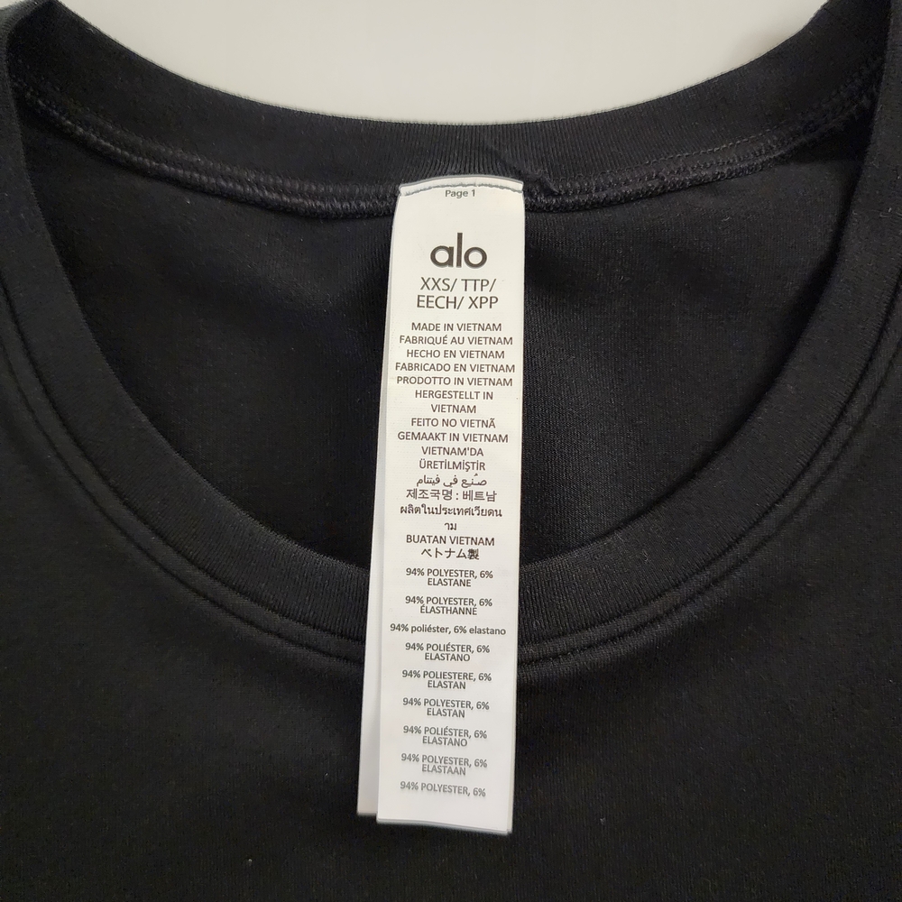 ALO Yoga Alosoft Crop Finesse Short Sleeve - Picture 8 of 8